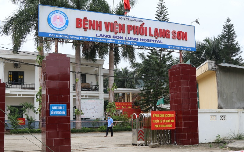 Khu Bệnh viện Phổi Lạng Sơn đã được phong tỏa.