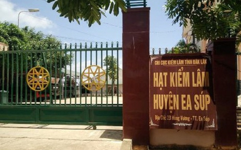 Trụ sở Hạt Kiểm lâm huyện Ea Súp, nơi đồng chí Hoàng Danh Văn công tác.