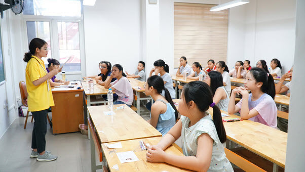 Tại Kỳ thi tuyển sinh vào lớp 6 Trường THCS Ngoại ngữ năm học 2020-2021 (Ảnh: UMS)