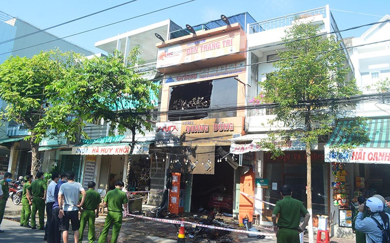 Hiện trường vụ cháy.