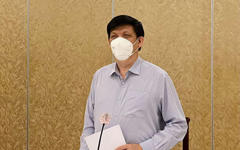 Bộ trưởng Y tế Nguyễn Thanh Long phát biểu tại hội nghị. (Ảnh: VMC)