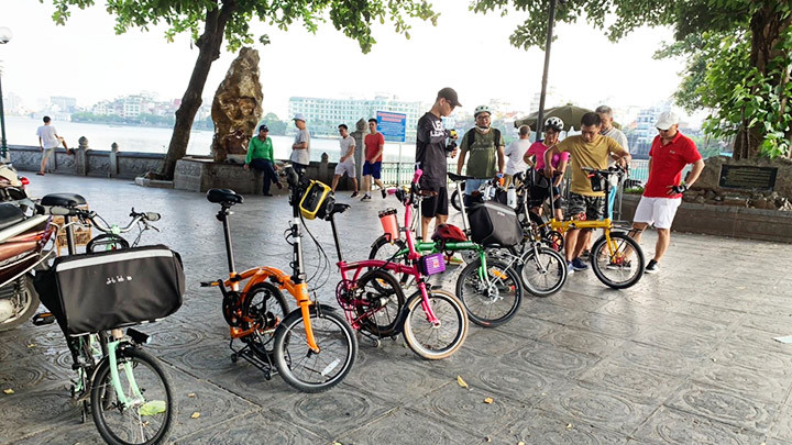 Cộng đồng xe đạp gấp ngày càng mở rộng. Ảnh: Nhân vật cung cấp