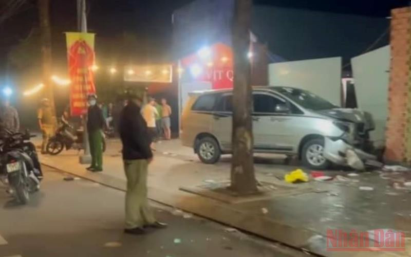 Hiện trường vụ tai nạn.