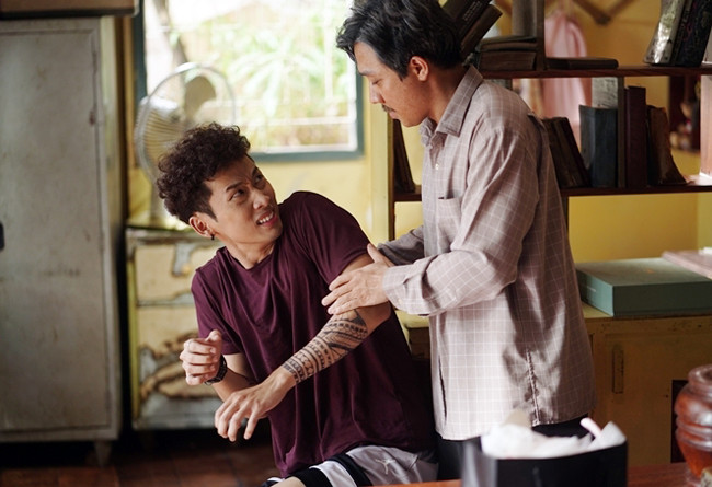 Một cảnh trong phim điện ảnh “Bố già”. Ảnh đoàn phim cung cấp