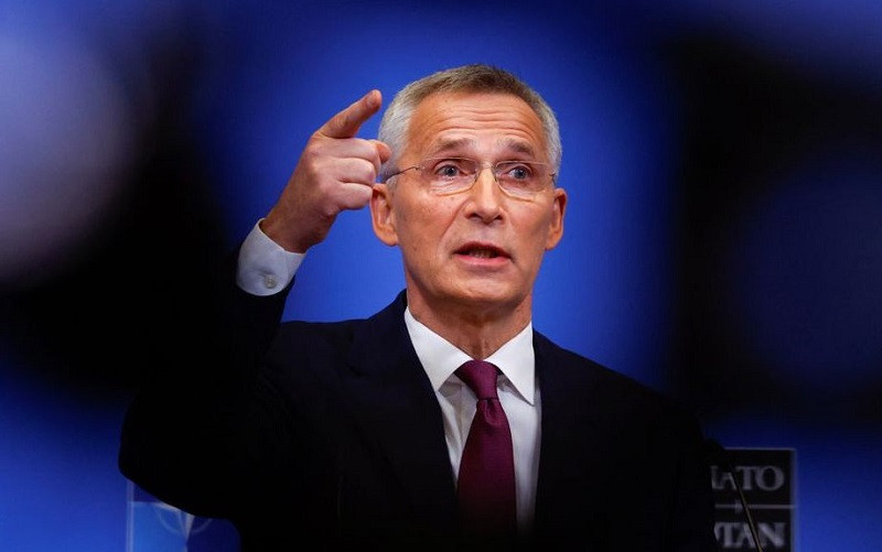 Tổng Thư ký NATO Jens Stoltenberg phát biểu tại 1 cuộc họp ở Brussels, Bỉ. (Ảnh: Reuters)