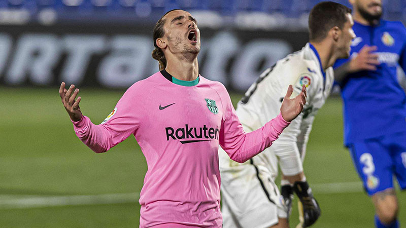 Antoine Griezmann là nỗi thất vọng của Barca.