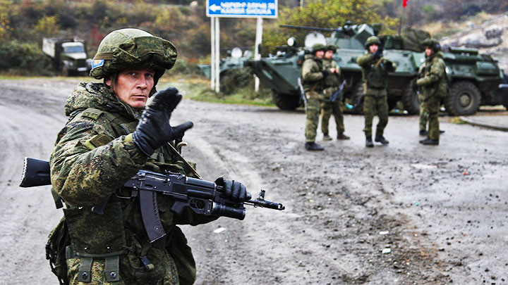 Binh sĩ Nga gìn giữ hòa bình tại Nagorno-Karabakh. Ảnh: FOREIGN POLICY