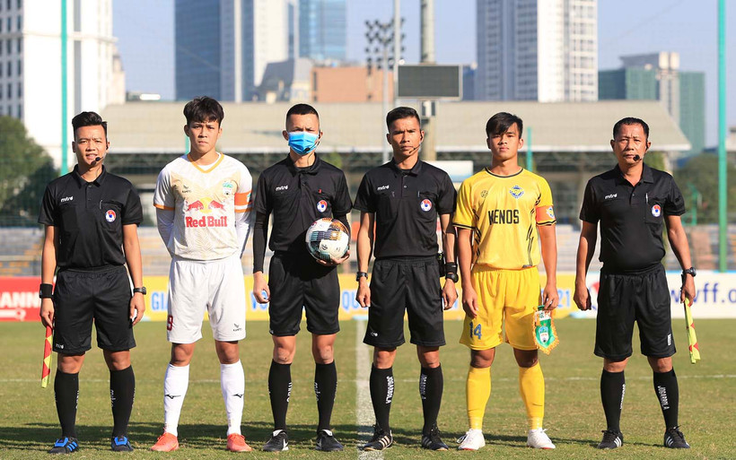 Trận đấu khai màn giữa Hoàng Anh Gia Lai và Gia Định kết thúc với tỷ số 1-1. (Ảnh: VFF)