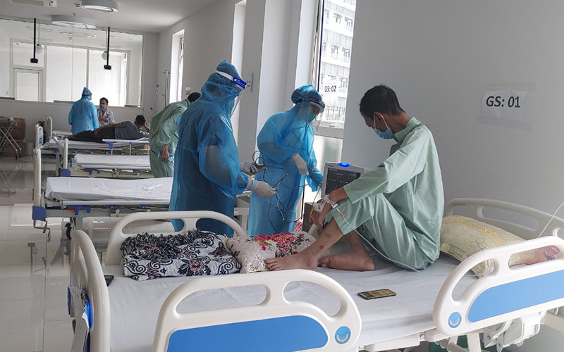 Bệnh nhân được phân luồng, phân nguy cơ các đối tượng nhằm giảm thiểu tối đa việc lây nhiễm chéo.