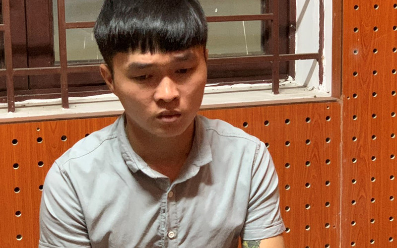 Nghi phạm Trần Công Đức bị bắt giữ.