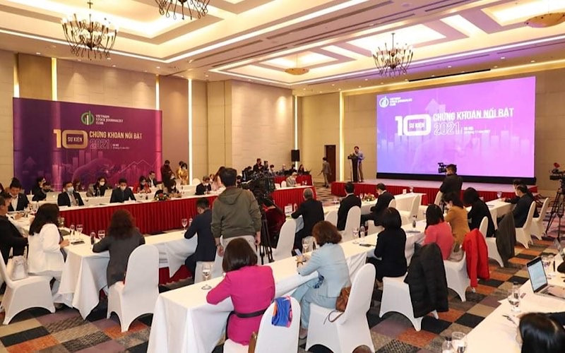 Lễ công bố 10 sự kiện chứng khoán năm 2021. (Ảnh: VSJC)