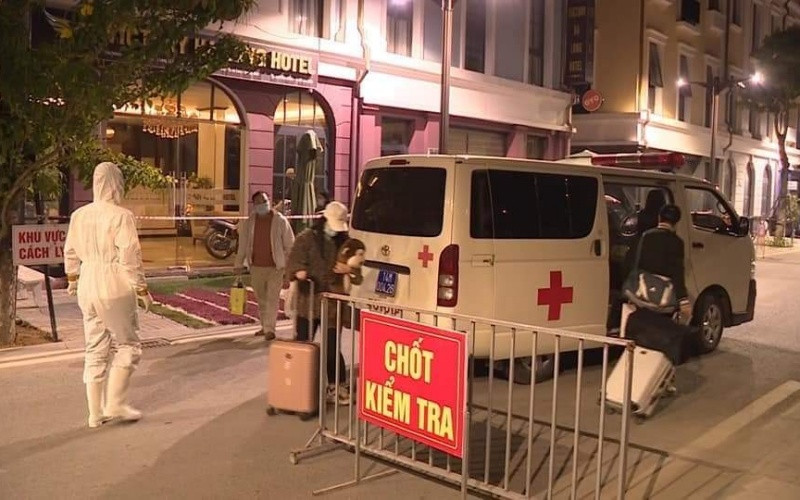 TP Hạ Long phong tỏa và thực hiện các biện pháp phòng dịch tại khách sạn của gia đình, nơi F0 cư trú tại phường Bãi Cháy, Quảng Ninh.
