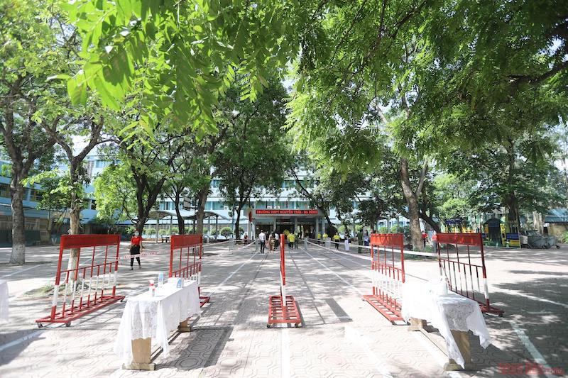 Quang cảnh tại một điểm thi tốt nghiệp THPT năm 2021. Ảnh: HÀ NAM