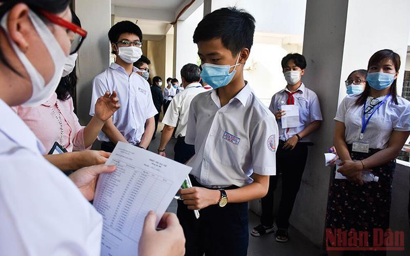 Thí sinh dự thi vào lớp 10 năm 2021.