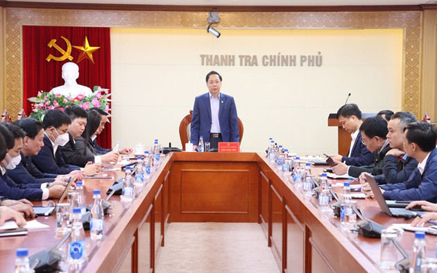 Phó Tổng Thanh tra Chính phủ Trần Ngọc Liêm tại lễ công bố (Ảnh: Báo Thanh tra).