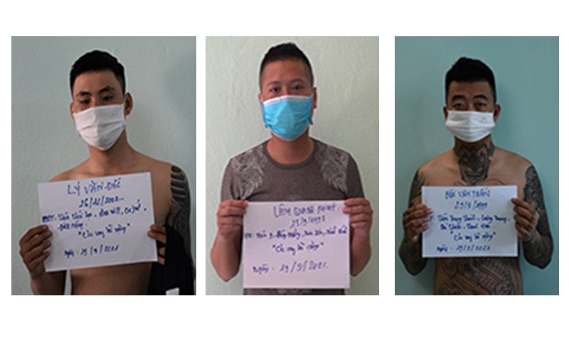 3 đối tượng cho vay nặng lãi bị bắt giữ.