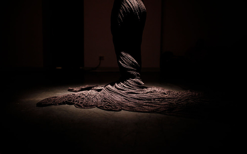 Một cảnh dàn dựng trong vở diễn "Cái Tổ".