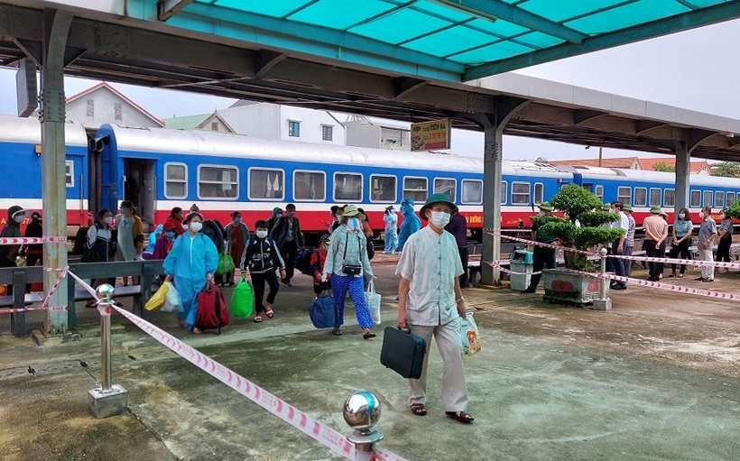Tỉnh Quảng Bình đón người khó khăn từ phía nam về bằng tàu hỏa. (Ảnh minh họa) 