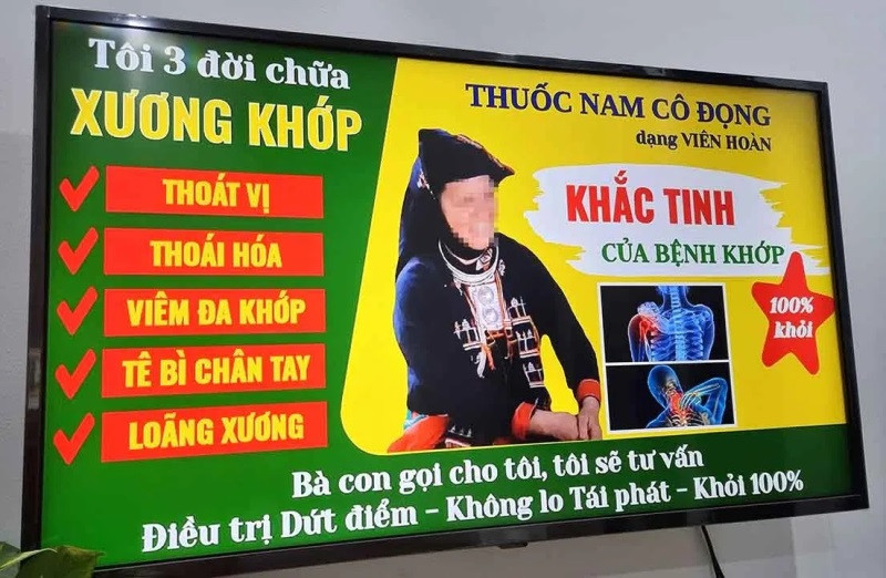 Quảng cáo xuất hiện đánh trúng tâm lý bệnh nhân.