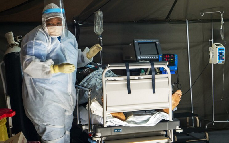 Ghi nhận chủng mới Omicron lần đầu tiên tại Nam Phi hồi tháng 11. (Nguồn: Moskva 24/AP)