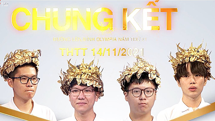 Bốn thí sinh nam bước vào vòng chung kết “Đường lên đỉnh Olympia”