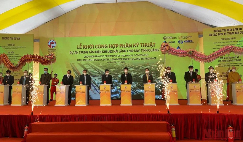 Khởi công dự án điện khí LNG Hải Lăng giai đoạn 1 trị giá 2,3 tỷ USD