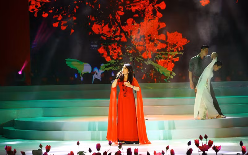 Chương trình có sự tham gia của NSND Thái Bảo. (Ảnh: Nguyễn Giang Nam) 