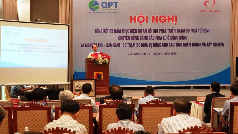 Hội nghị tổng kết 5 năm thực hiện dự án “Hỗ trợ lắp đặt Trạm đo mưa chuyên dùng, cảnh báo sớm mưa lũ ở cộng đồng”.