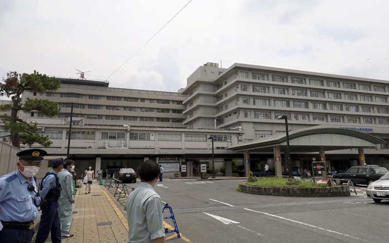 Bệnh viện Đại học Y Nara, nơi ông Abe được đưa tới sau khi bị bắn. (Ảnh: Kyodo/Reuters)