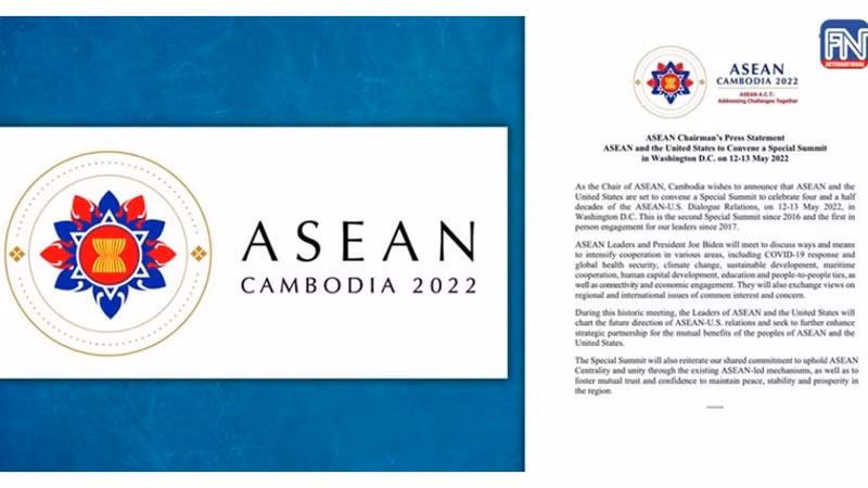 Thông cáo báo chí về Hội nghị Cấp cao đặc biệt ASEAN-Mỹ. (Ảnh: Fresh News)