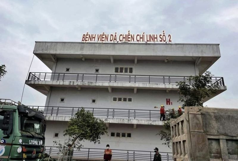 Bệnh viện dã chiến thứ hai ở TP Chí Linh.