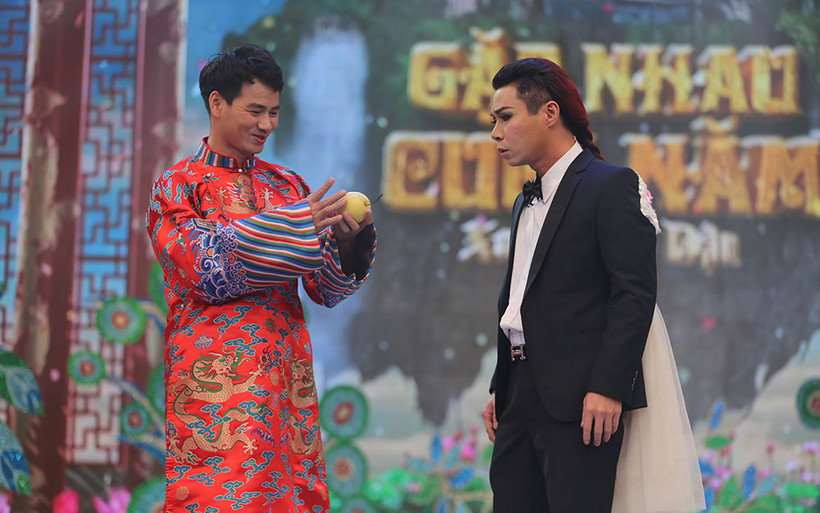 Nghệ sĩ Xuân Bắc trong chương trình Táo quân năm 2017. (Ảnh: VFC)