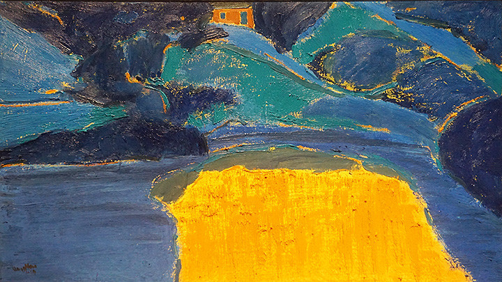 Tác phẩm “Chiều ven đê” của Đặng Hữu.