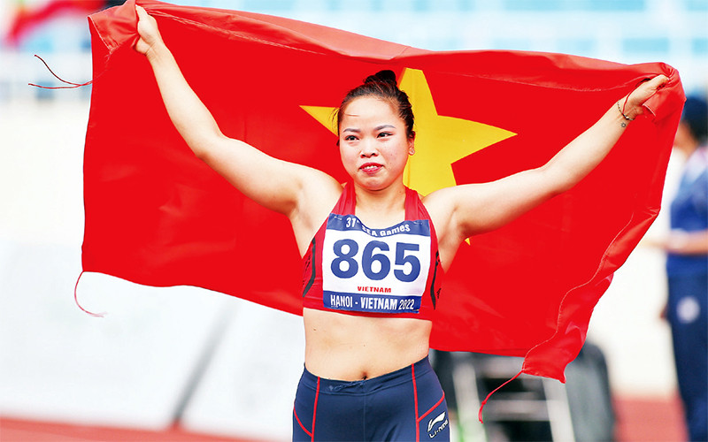 Vận động viên Lò Thị Hoàng.