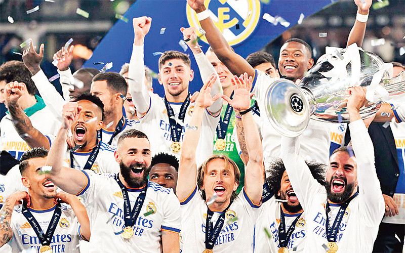 Real Madrid vô địch Champions League 2021-2022.