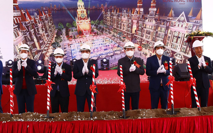 Lãnh đạo tỉnh Phú Thọ động thổ khởi công xây dựng dự án nhà ở đô thị Tiên Cát. 