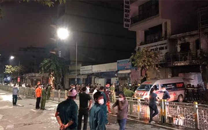 Hiện trường vụ cháy. (Ảnh: CTV)