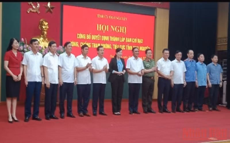 Ban Chỉ đạo phòng, chống tham nhũng, tiêu cực tỉnh Thái Nguyên.