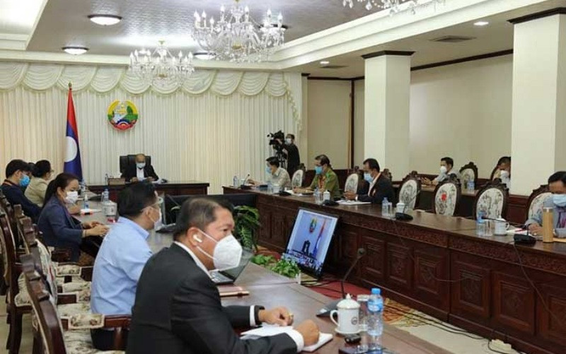 Chiều 28-4, LTF Covid-19 họp nhằm tìm biện pháp ưu tiên dập dịch Covid-19. (Ảnh: Pasaxon)