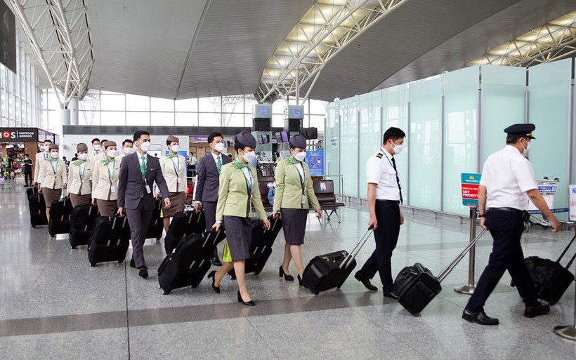 Bamboo Airways hiện có 421 phi công, gần 650 tiếp viên, 30 nhân viên điều độ khai thác bay. (Ảnh: Bamboo Airways cung cấp)