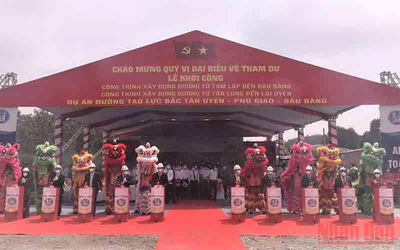 Khởi công xây dựng 2 tuyến đường tại Bình Dương.