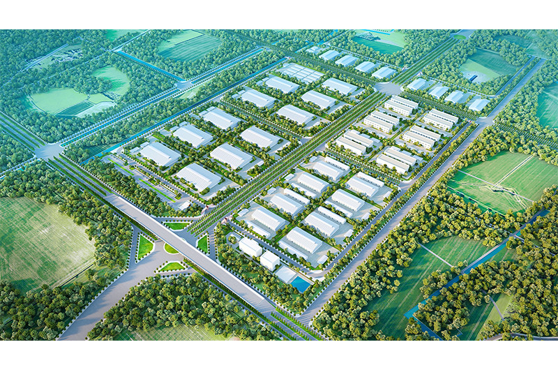 Phối cảnh KCN Thái Hà.