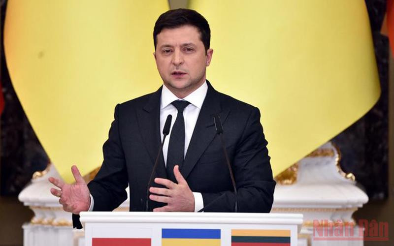 Tổng thống Ukraine Volodymyr Zelenskiy. (Ảnh: RNZ)