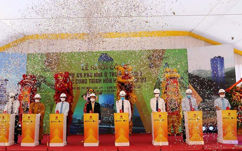 Khởi công xây dựng khu nhà ở thương mại và các công trình hỗn hợp, dịch vụ, với điểm nhấn là toà tháp 45 tầng, cao nhất khu vực Tây Bắc hiện nay.