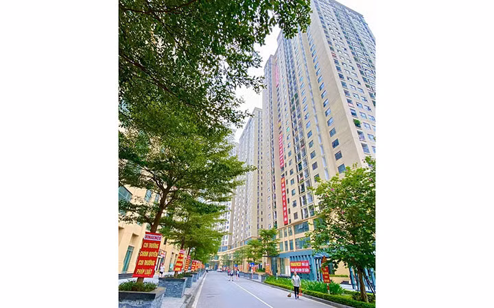 Chung cư New Horizon City có nhiều sai phạm chưa được xử lý.