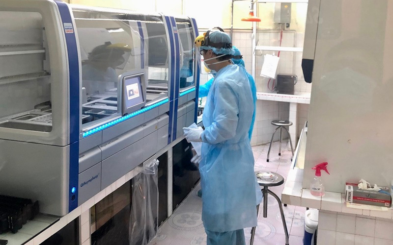 Xét nghiệm SARS-CoV-2 tại CDC Hải Phòng.