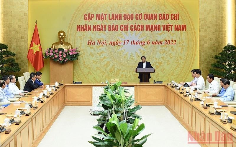 Thủ tướng Phạm Minh Chính chúc mừng các cơ quan báo chí