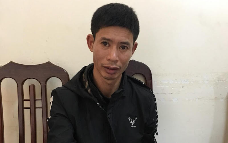 Đối tượng Phạm Văn Sỹ tại cơ quan Công an.