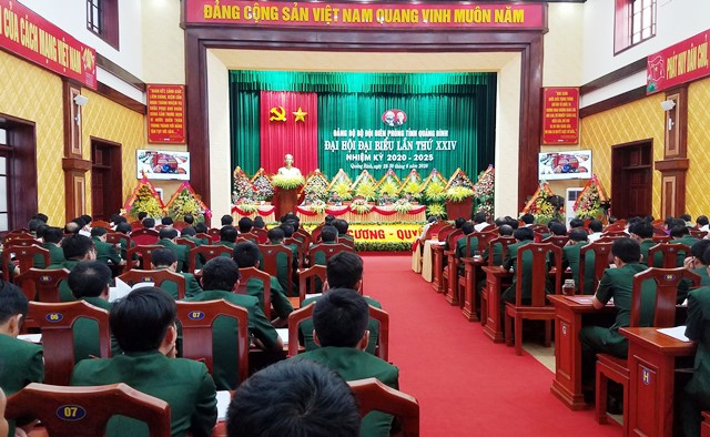 Quang cảnh Đại hội Đảng bộ BĐBP Quảng Bình, nhiệm kỳ 2020-2025.