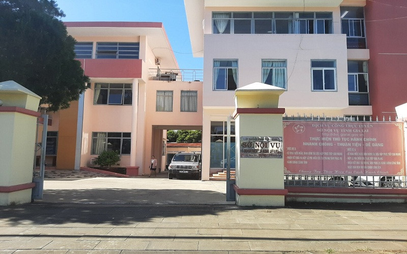Trụ sở nơi ông Huỳnh Văn Tâm, giữ chức vụ Giám đốc để xảy ra sai phạm.